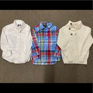 Size 4 Button up and sweater bundle